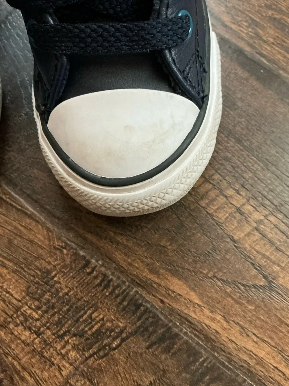 Converse Leather Street Mid Infant Shoes Dark Blue Size 7